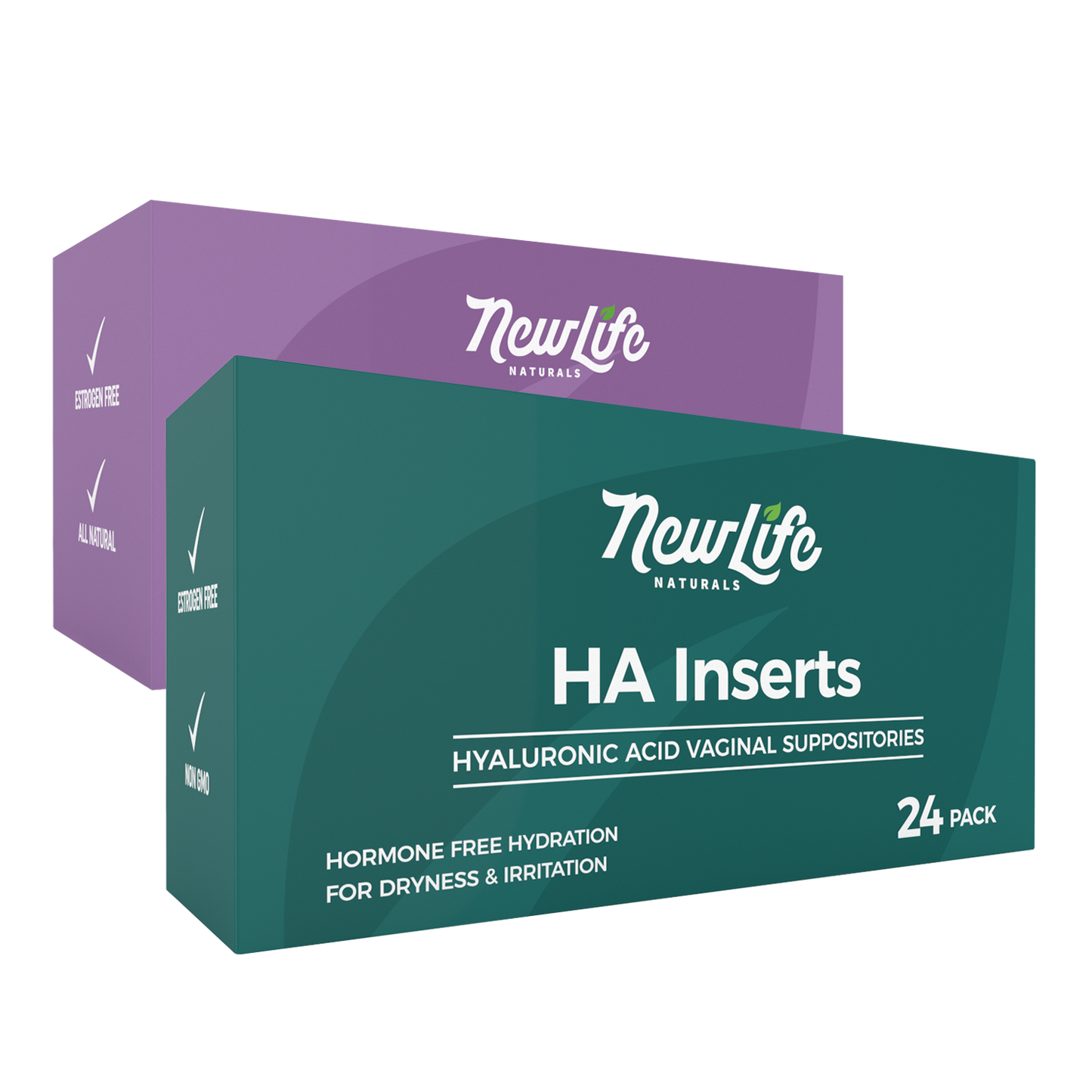 Vitamin E (48) & Hyaluronic Acid (24)Vaginal Suppositories - Menopause Support Bundle