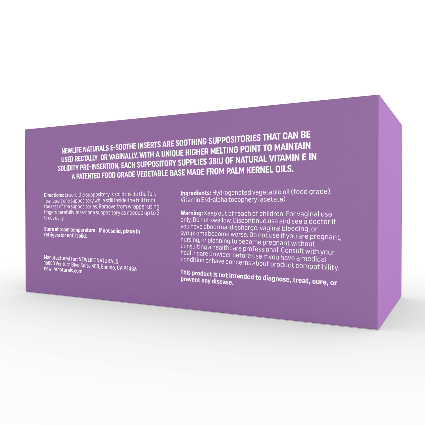 Vitamin E (48) & Hyaluronic Acid (24)Vaginal Suppositories - Menopause Support Bundle