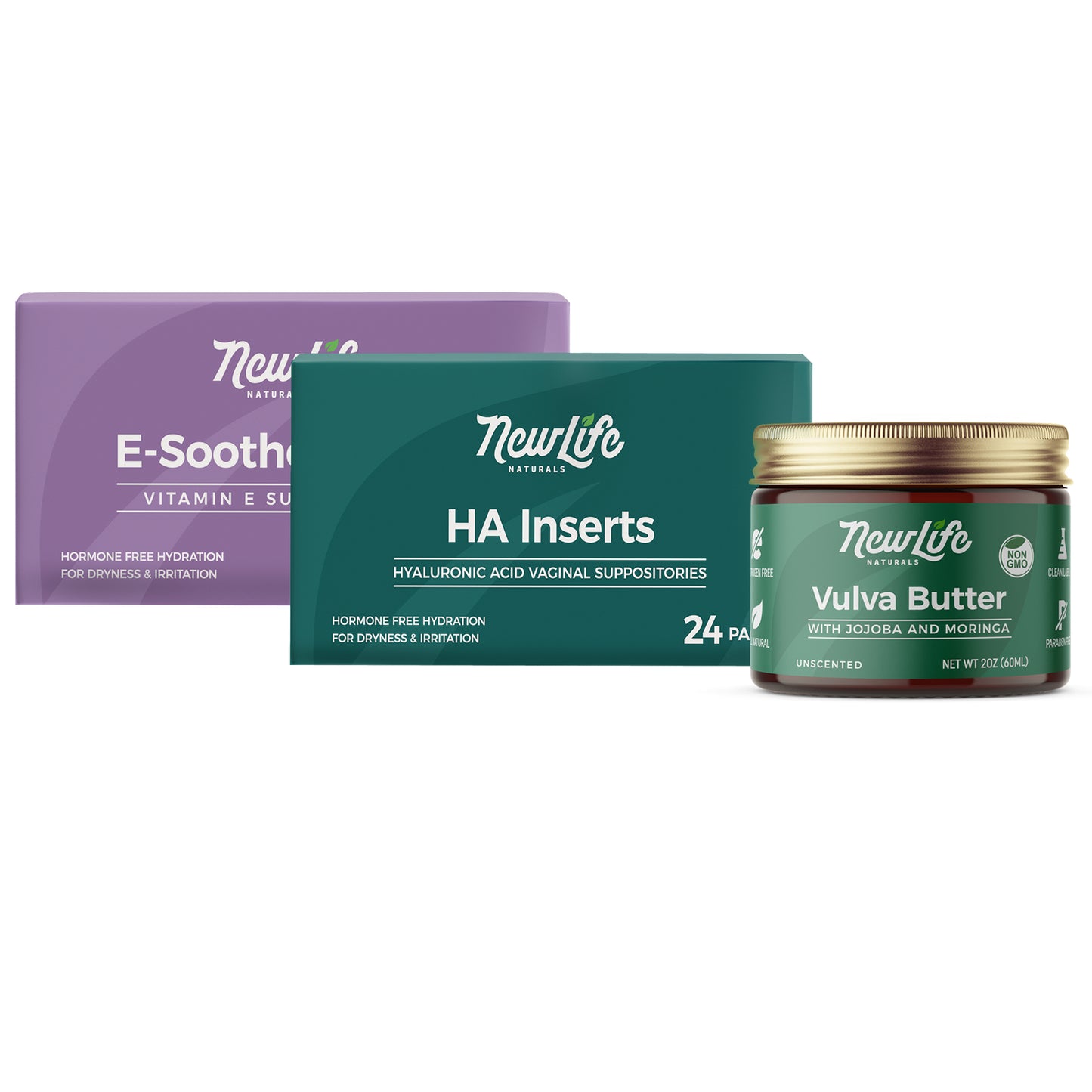 E-Soothe & HA Inserts + Vulva Butter - Bundle