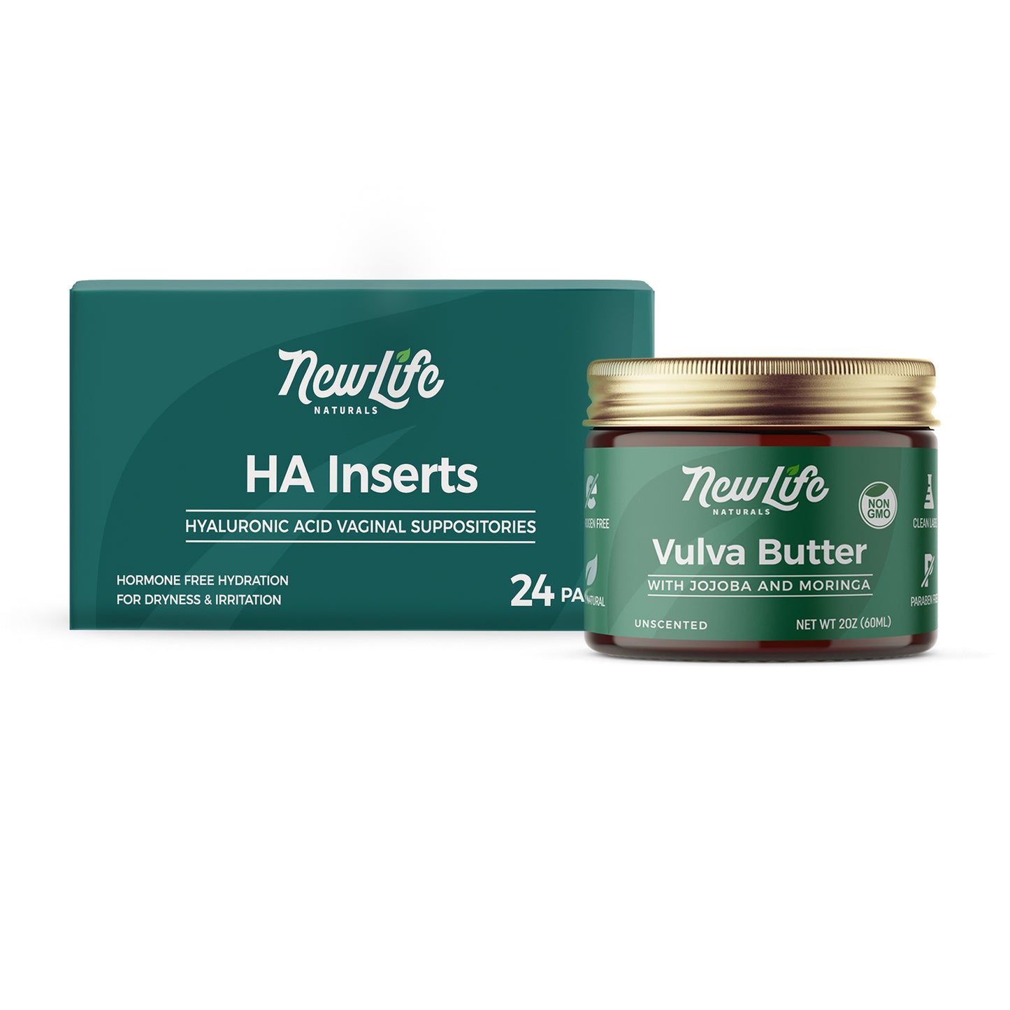 HA Inserts + Vulva Butter with Jojoba & Moringa