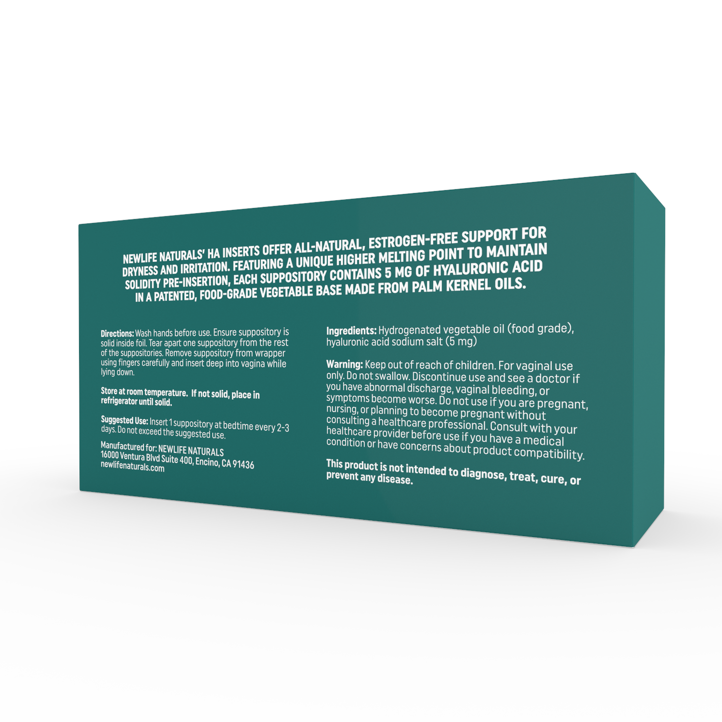 Vitamin E (48) & Hyaluronic Acid (24)Vaginal Suppositories - Menopause Support Bundle