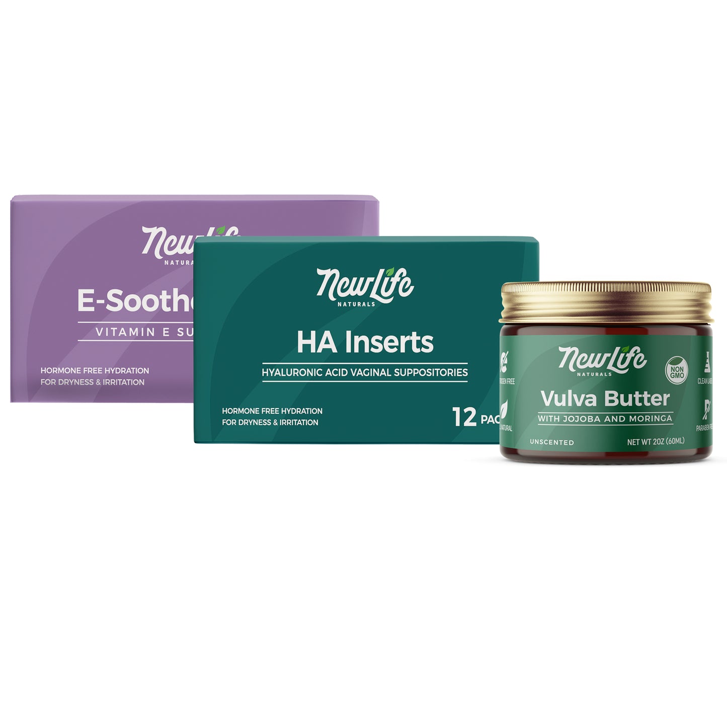 E-Soothe & HA Inserts + Vulva Butter - Bundle