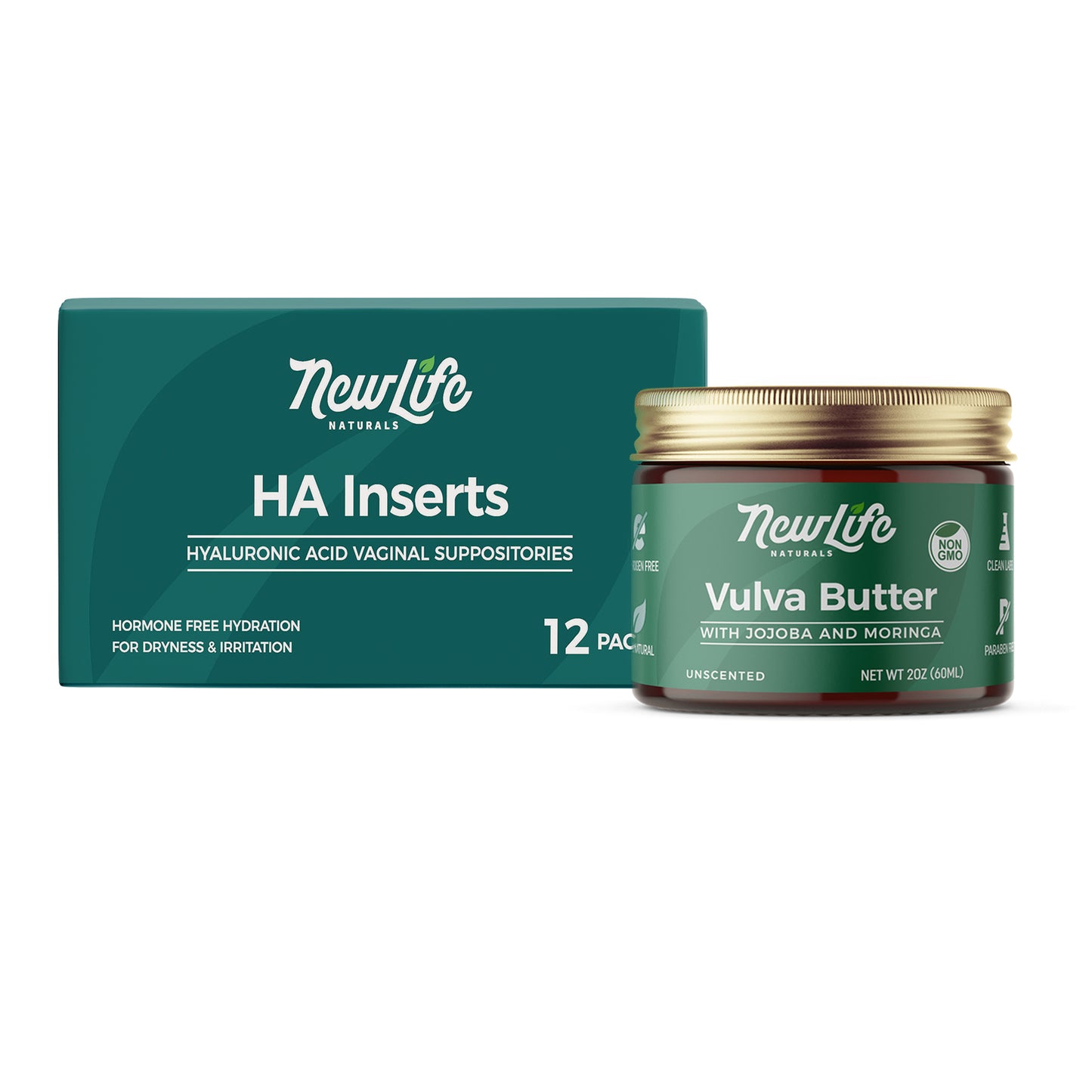 HA Inserts + Vulva Butter with Jojoba & Moringa