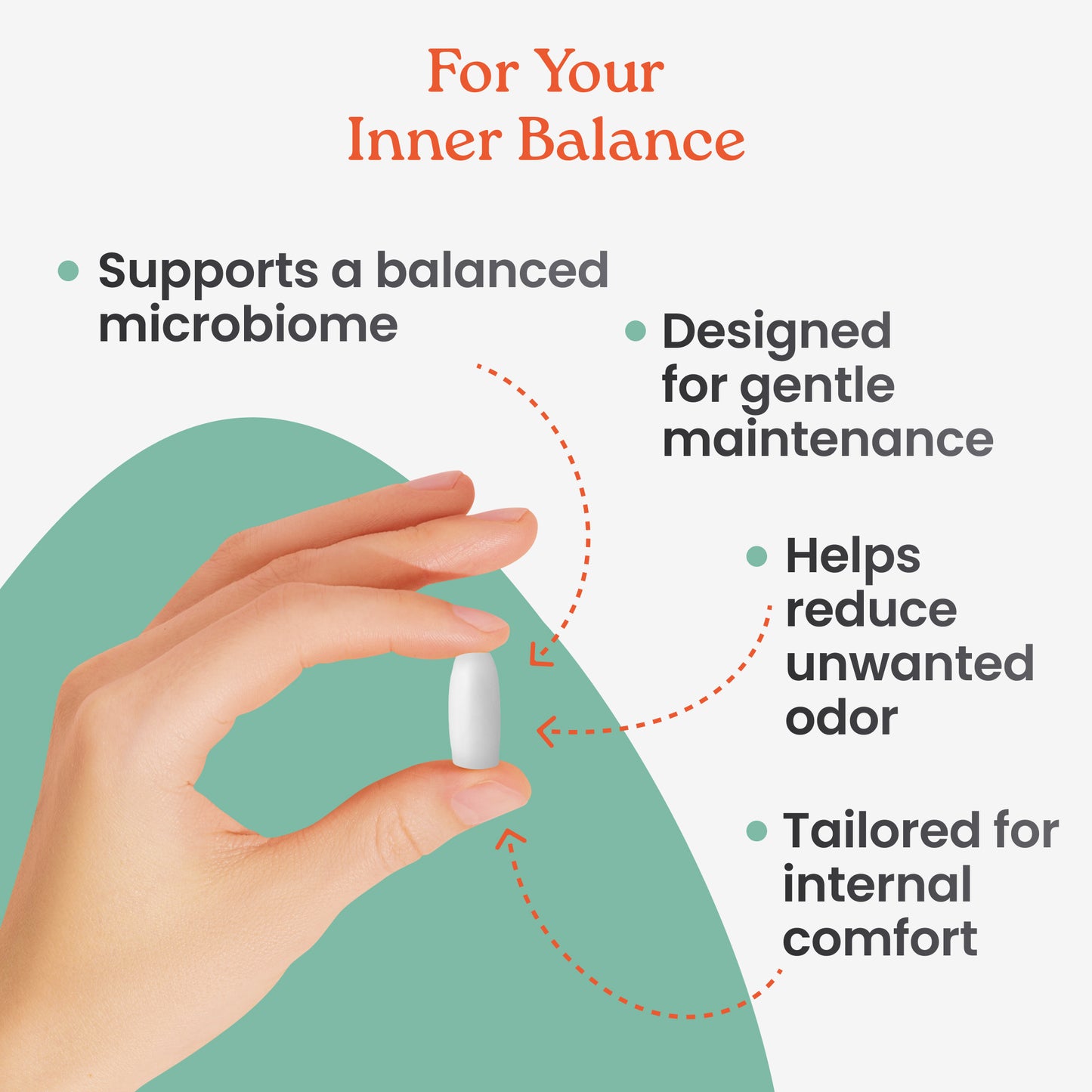 Probiotic Inserts with FOS and Lactic Acid