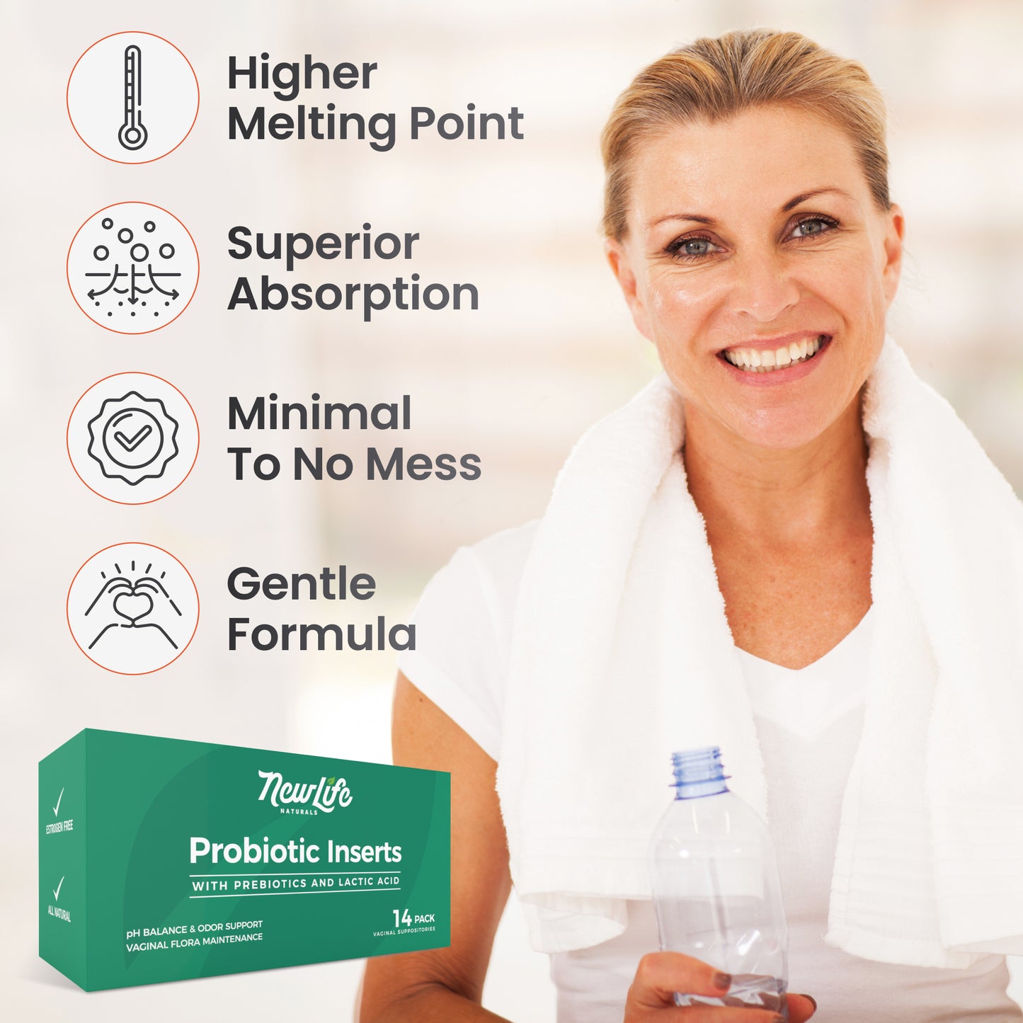 Probiotic Inserts with FOS and Lactic Acid