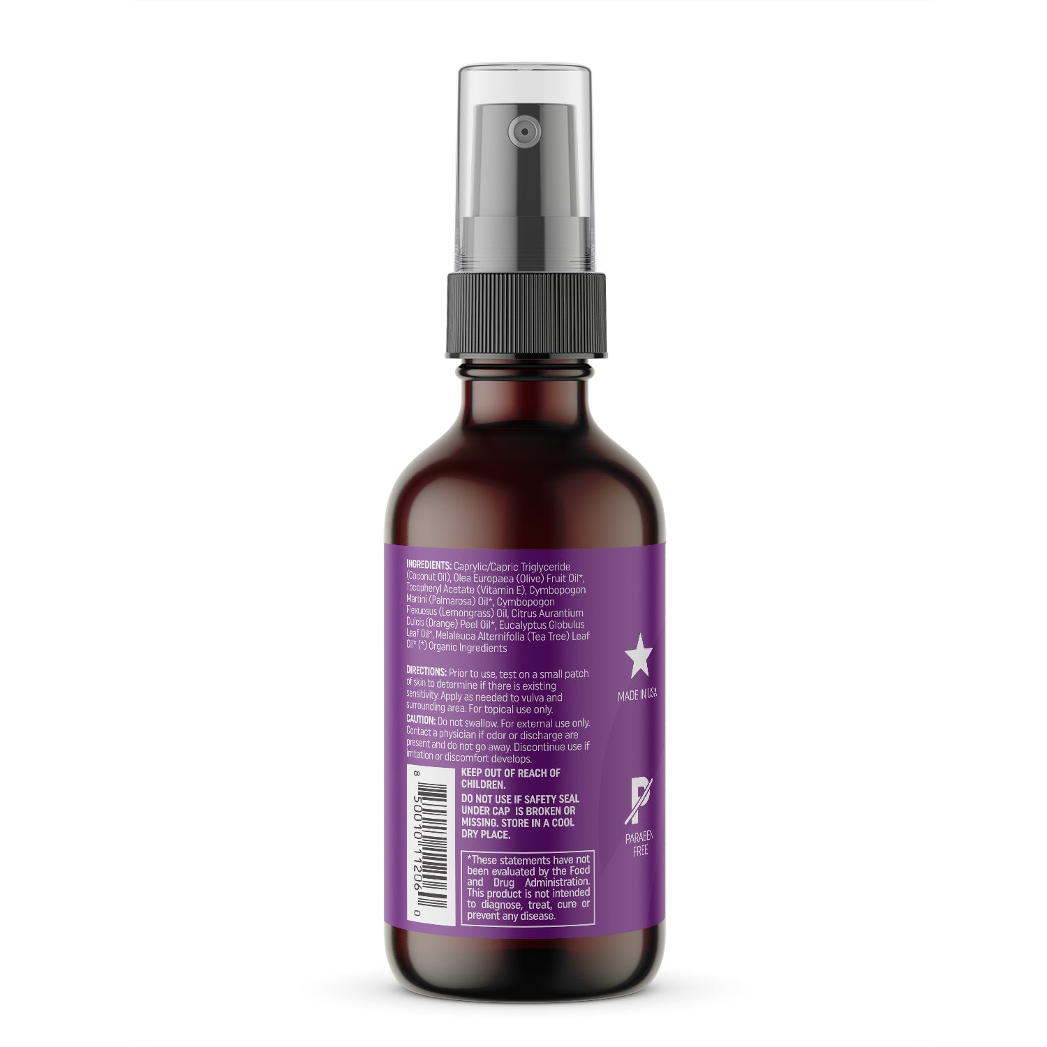 Vulva Moisturizing Spray Bottle - Organic Intimate Hydration Mist