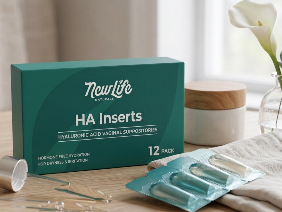 Hyaluronic Acid Vaginal Suppositories for Dryness Relief  NewLife Naturals