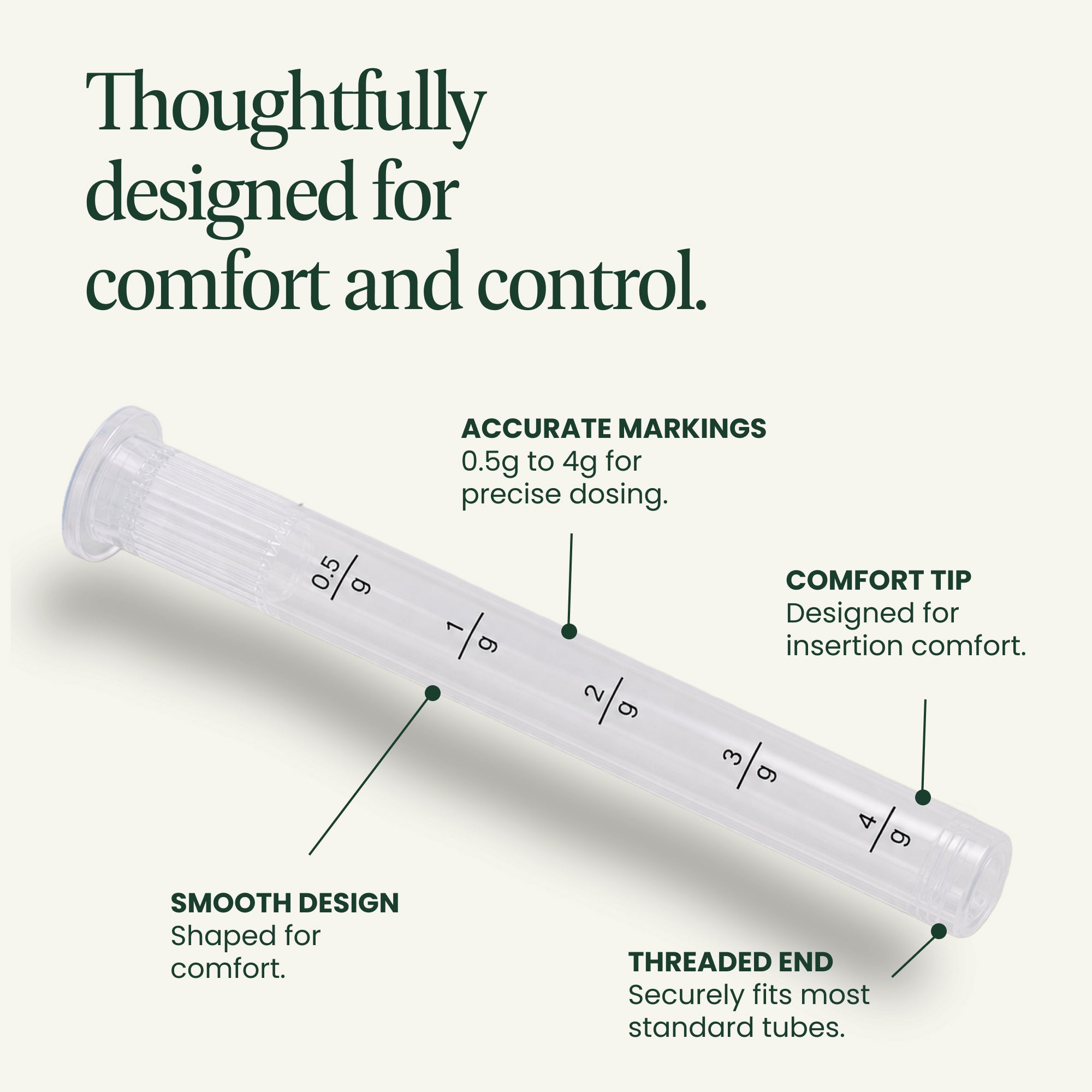 Vaginal Cream Applicators with Dosage Markings | NewLife Naturals