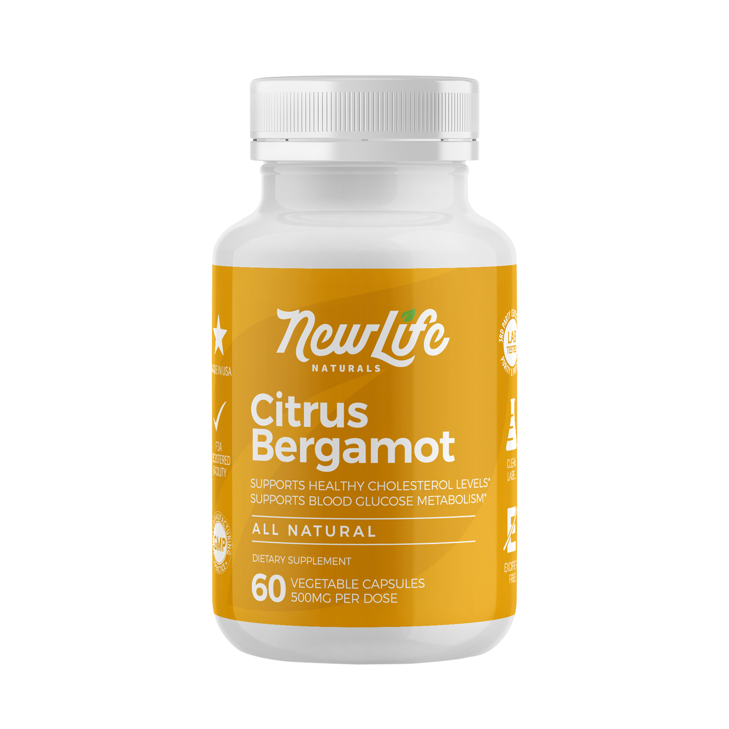 Citrus Bergamot 500mg - 60 Capsules