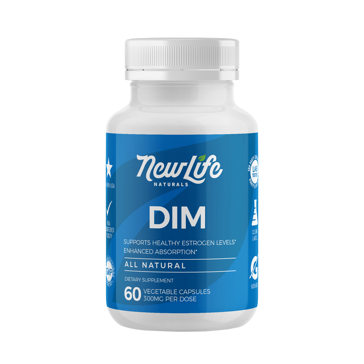 DIM for Hormonal Balance Support 300mg - 60 Capsules