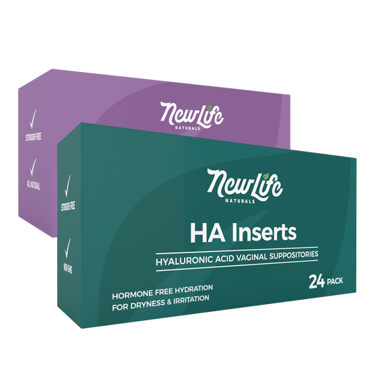 Vitamin E (48) & Hyaluronic Acid (24)Vaginal Suppositories - Menopause Support Bundle