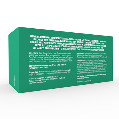 Probiotic Inserts with FOS and Lactic Acid