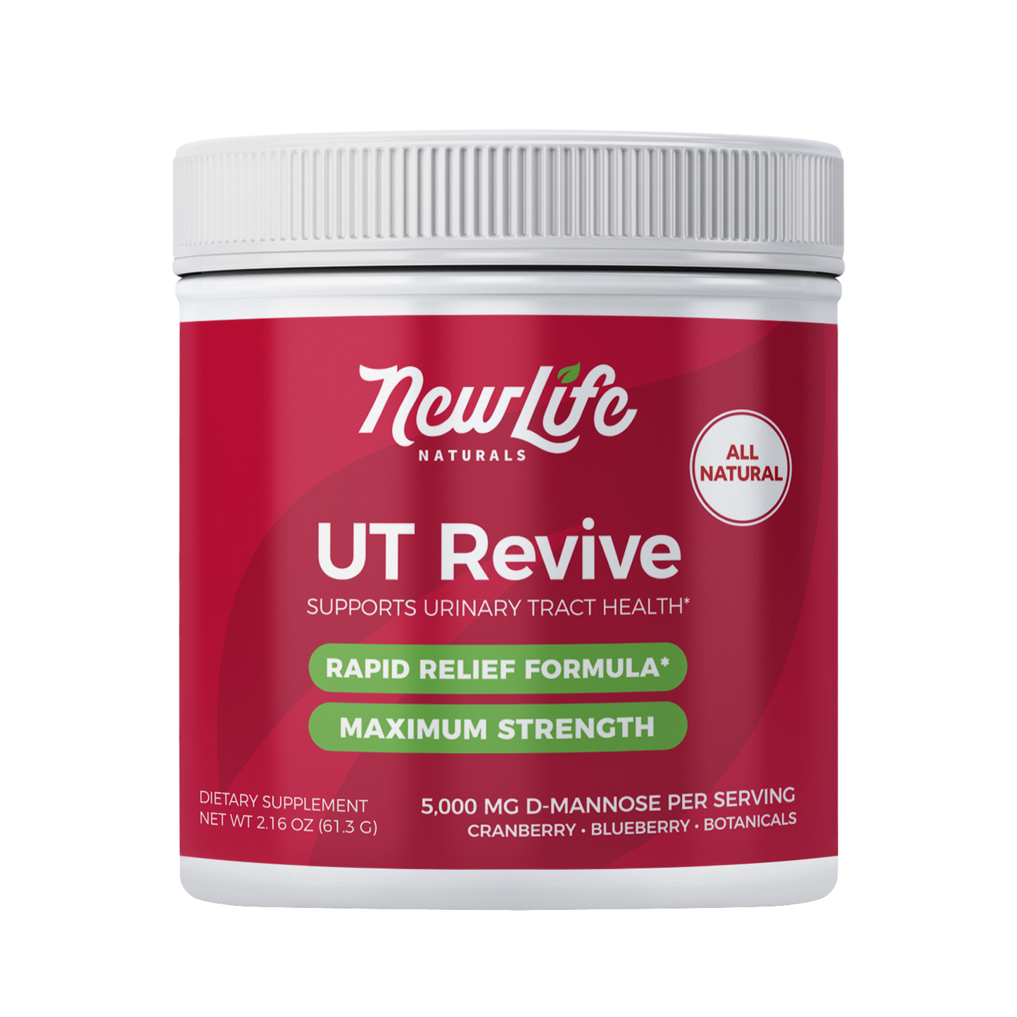 UT Revive UTI Rapid Relief Support with D-Mannose, Botanicals, & FD Blueberry/Cranberry