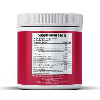 UT Revive UTI Rapid Relief Support with D-Mannose, Botanicals, & FD Blueberry/Cranberry
