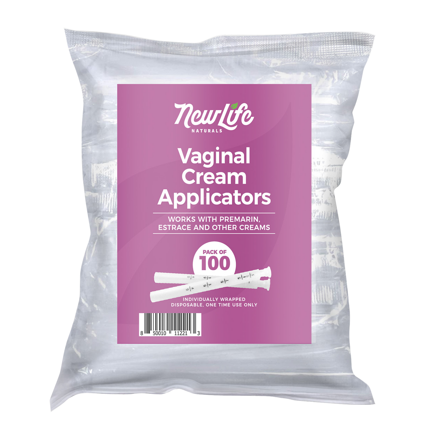 Vaginal Cream Applicators With Dosage Markings - 100 Pack