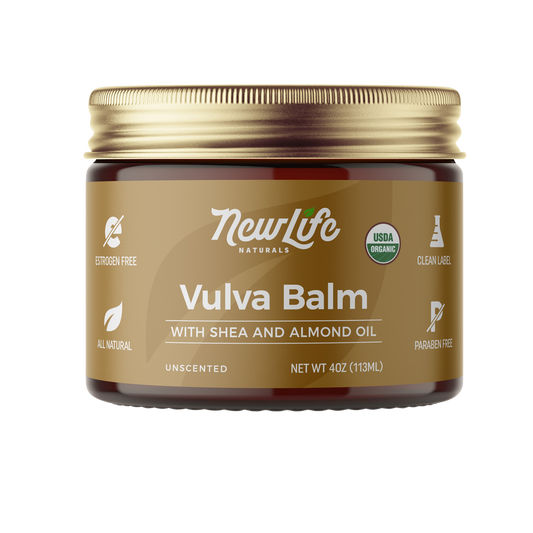 Certified Organic Vulva Balm With Sweet Almond & Shea - 4 OZ