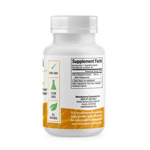 Citrus Bergamot for Cholesterol Support 500mg - 60 Vegetable Capsules