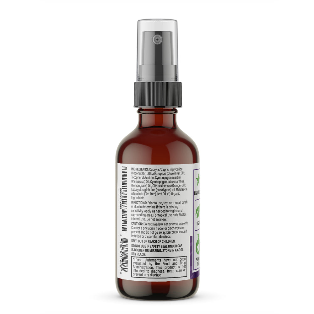 Feminine All Natural Vaginal Spray-Essential Oils with Coconut Oil