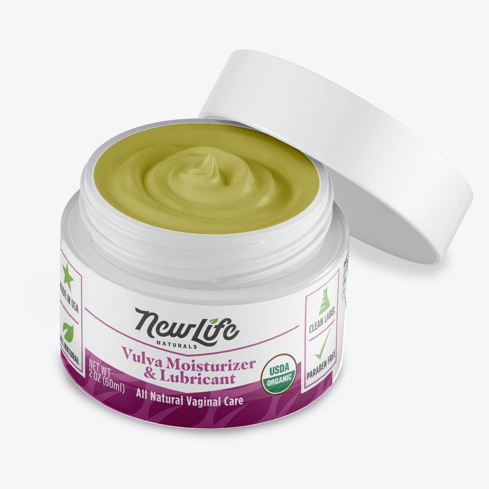 Certified Organic Vulva Moisturizer for Menopause Symptoms, Estrogen & Fragrance Free - 2oz