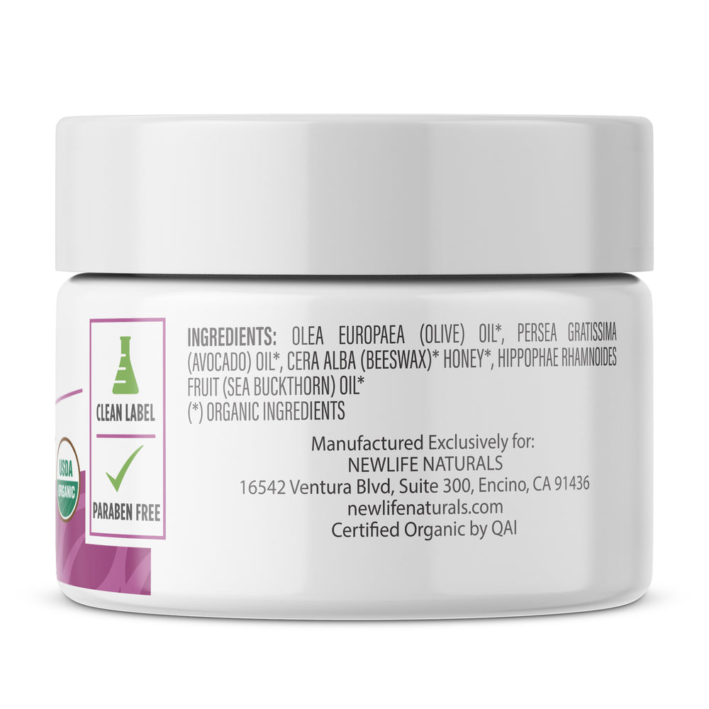 Certified Organic Vulva Moisturizer for Menopause Symptoms, Estrogen & Fragrance Free - 2oz
