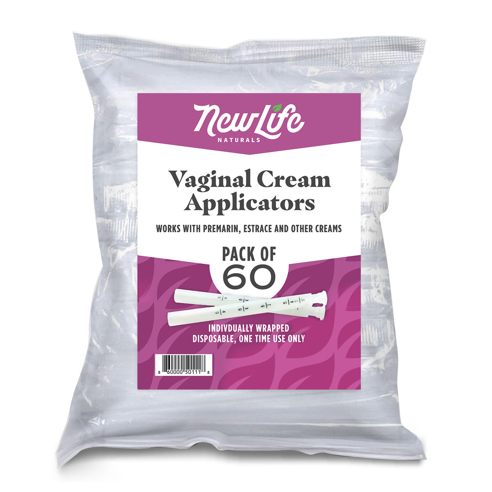 Disposable Vaginal Cream Applicators With Dosage Markings for Premarin and Estrace - 60 Pack